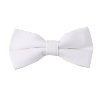Classic White Cotton Bow Tie