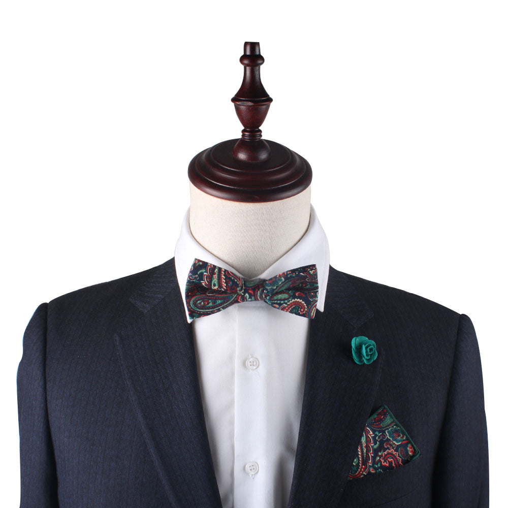 Carpe diem Paisley Bow Tie